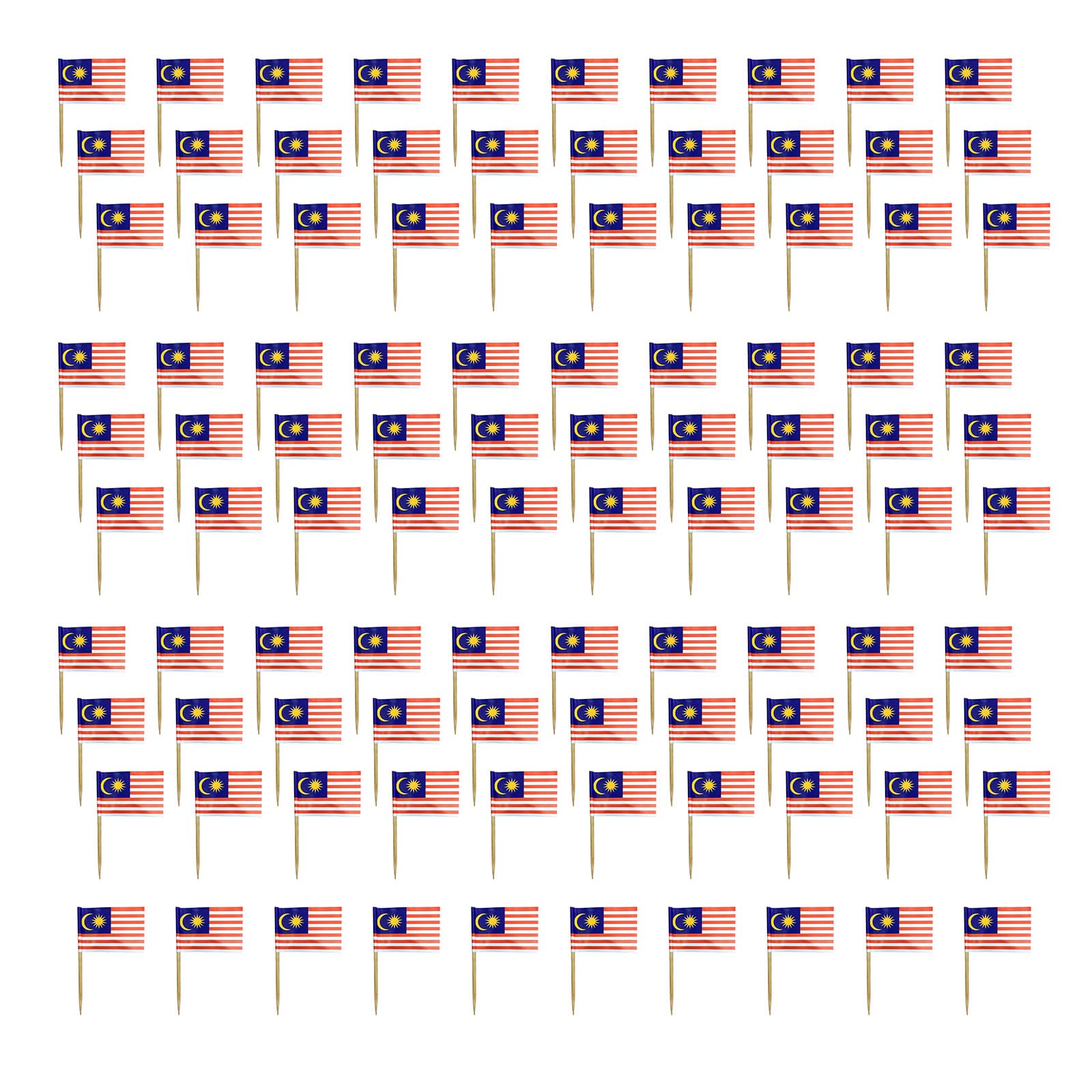 Jazuaiao 100Pcs Colorful International Flag Toothpicks Cake Picks Cupcake Decoration for Sports Event and Football Themed Parties Flag Picks
