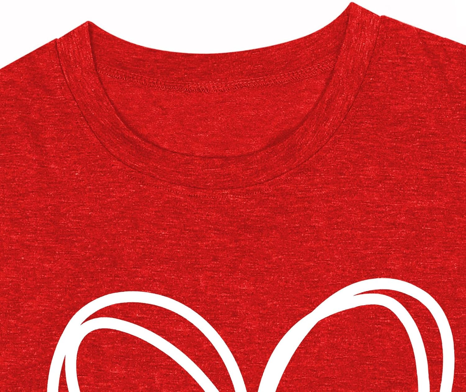 Plus Size Valentines Shirts for Women Heart Print Graphic Tees Teacher Valentine Shirt Casual Tops - Image 3