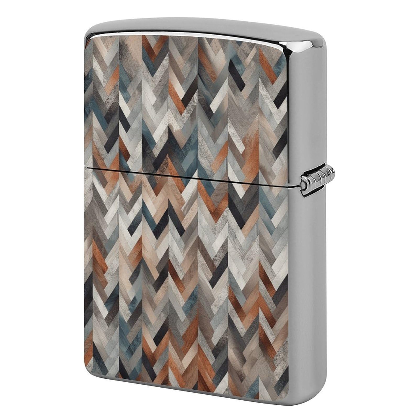 Fekiloot Style Gray Shape Pattern Lighter Case Cover Lighter Holder