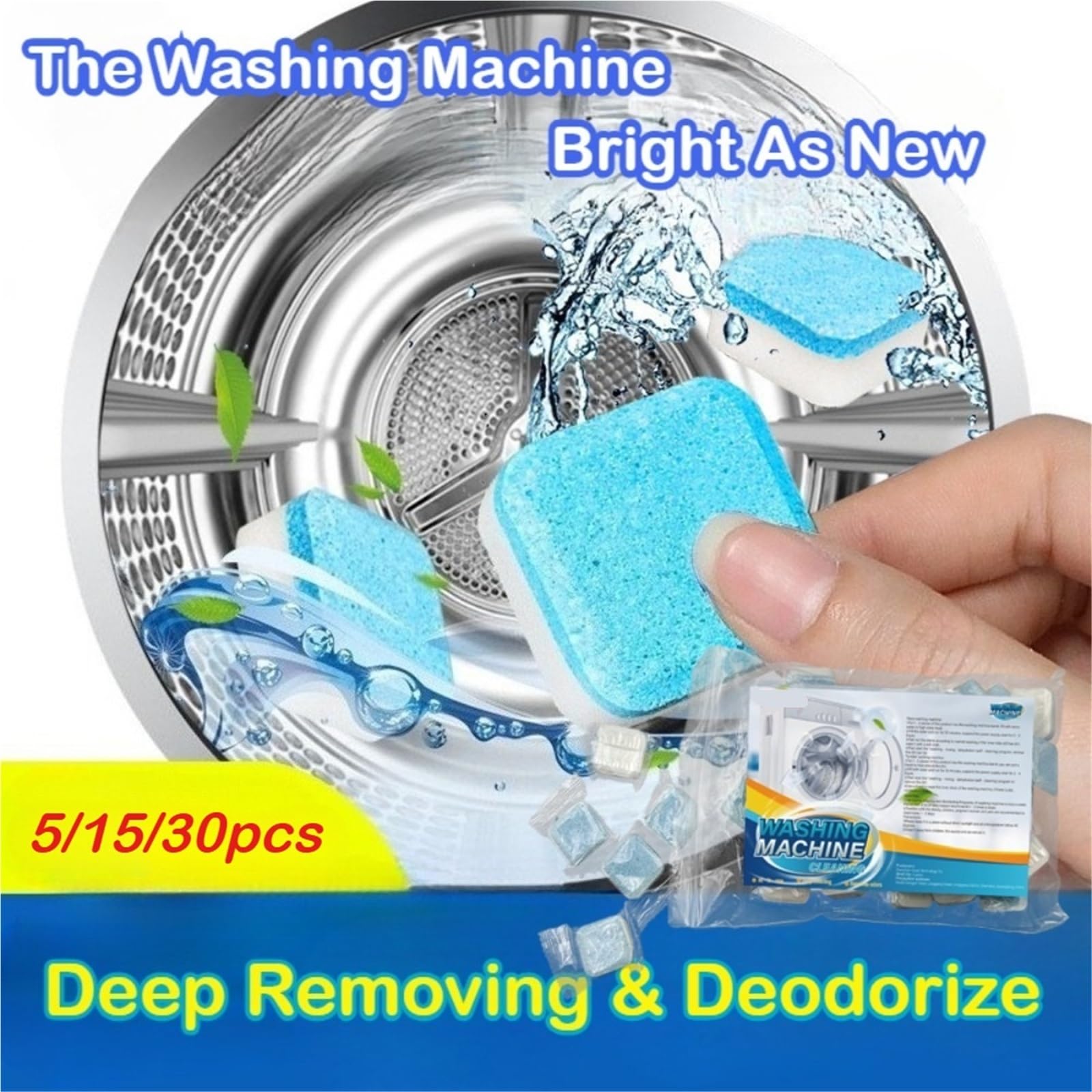 washing machine cleaner tablets Brausetabletten zur Waschmaschinenreinigung(30pcs)