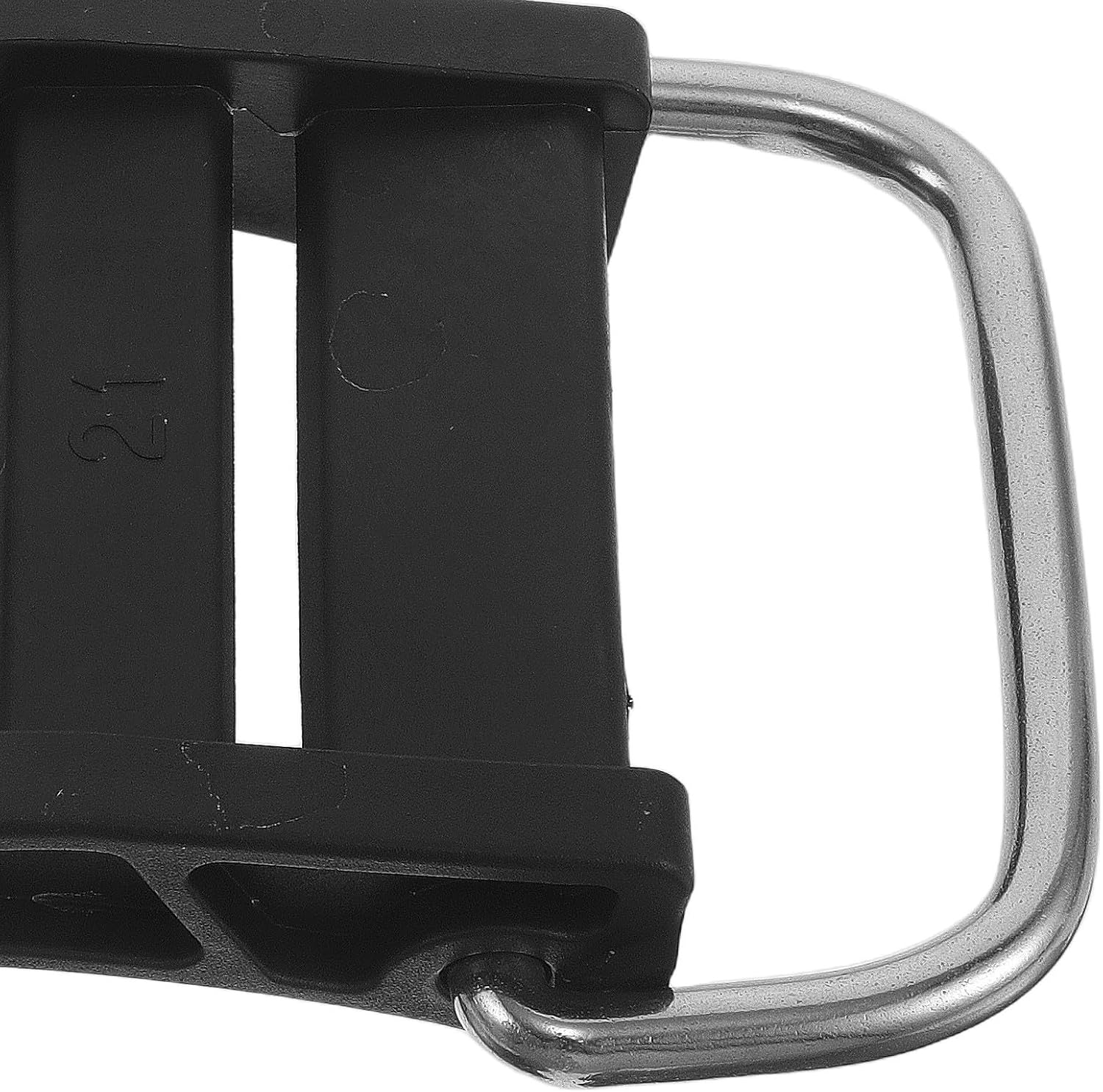 Mikinona Scuba Tank Strap Buckle with Stainless Steel Cam and Plastic Non-Slip Insert, Lightweight Diving Webbing Retainer for Enhanced Stability in Underwater Activities