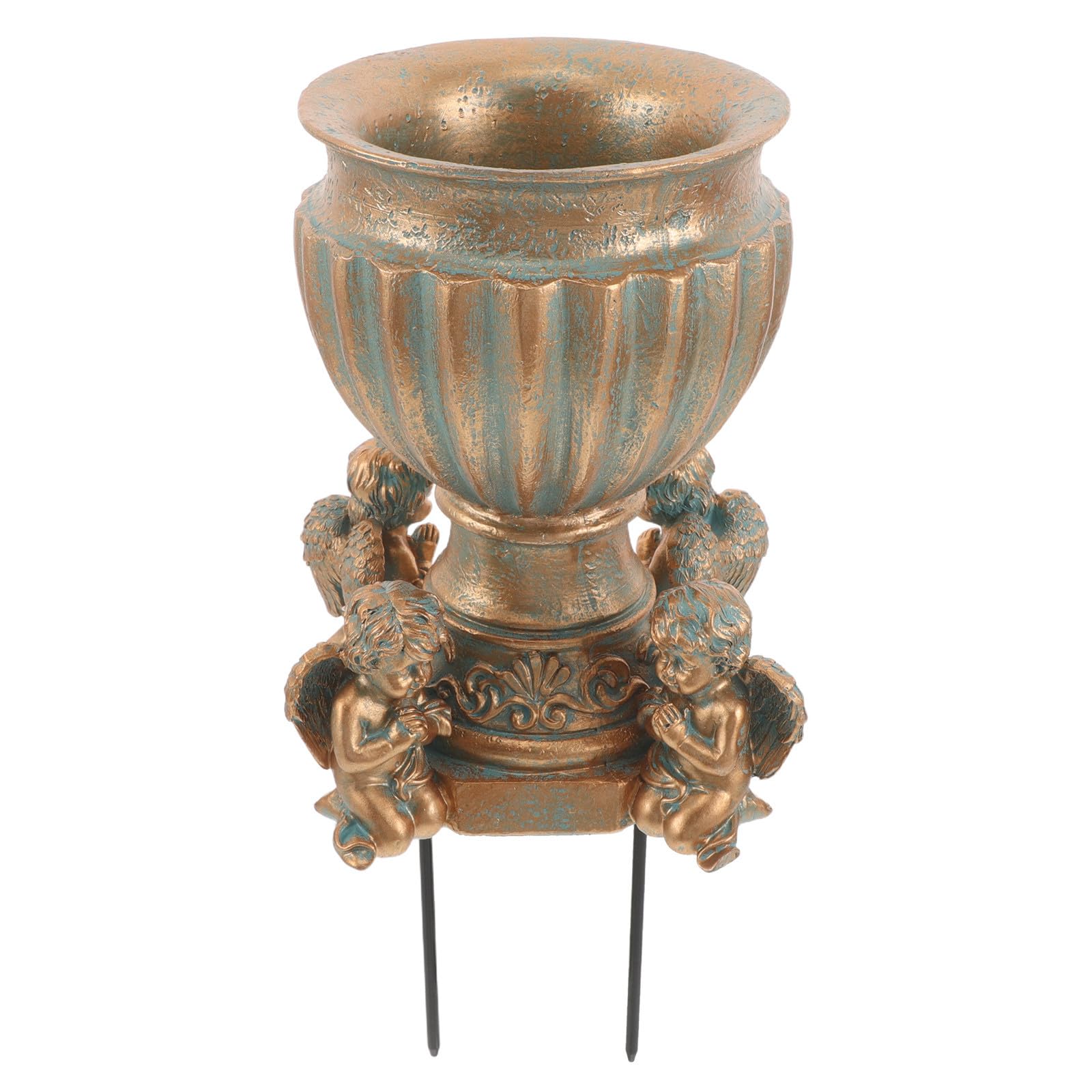 Vase de cimetière extérieur résistant pour fleurs séchées et mémorial familial
