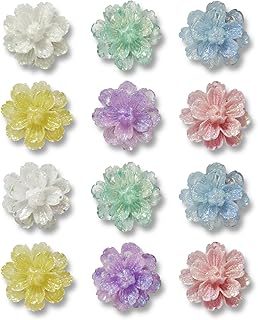 12 Pcs 3D Flower Fridge Magnets Strong Refrigerator Magnets, Cute Magnet Colorful Flower Decorative Magnets for Fridge Locker Whiteboard Decor Dishwasher