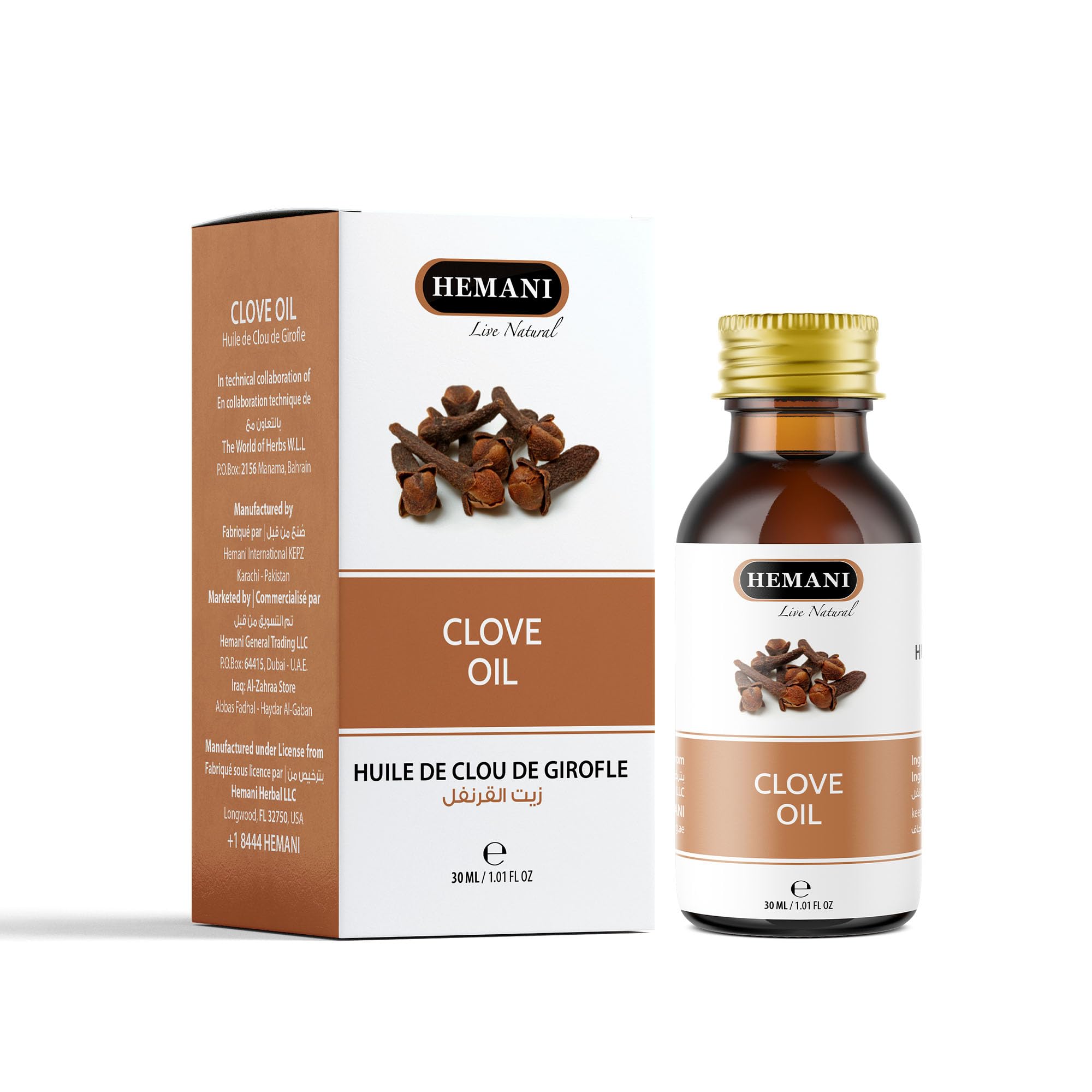 Clove Oil-30 Ml,Relieves Dental Pain, Sore Gums And Mouth Ulcers, Stimulates Blood Circulation