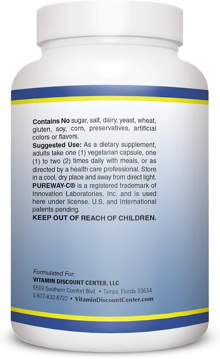 Vitamin Discount Center Vitamin C 500 Mg with Bioflavonoids, 120 Veg Caps