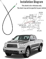Vista 4 de Conjunto de cable de puerta para Toyota Tundra Sequoia Fielder Land Cruiser 2000-2006 Reemplazar 69710-0C010