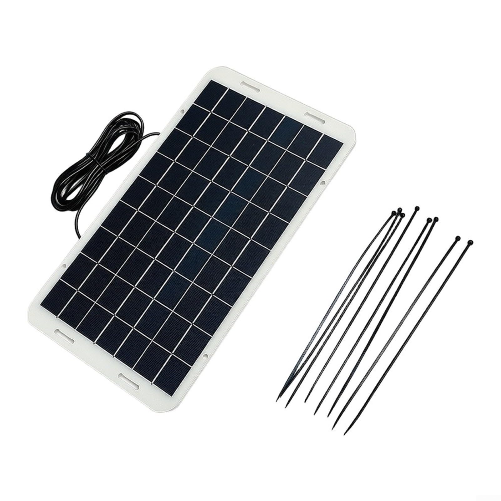 15W Solarladepanel für Überwachungskameras, wartungsfreies 18V Solarmodul mit DC5521 Anschluss, wetterfestes Ladegerät für außen, kontinuierliche Stromversorgung