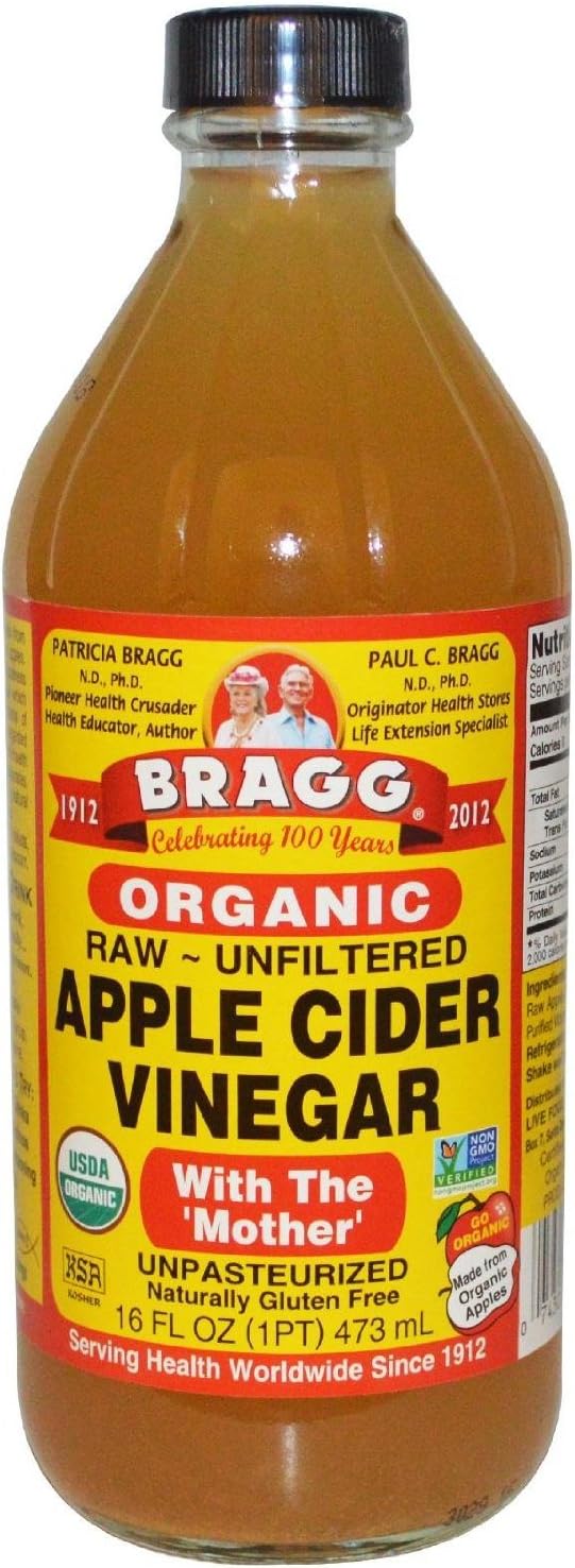 Bragg Organic Raw Apple Cider Vinegar, 16 Ounce - 1 Pack