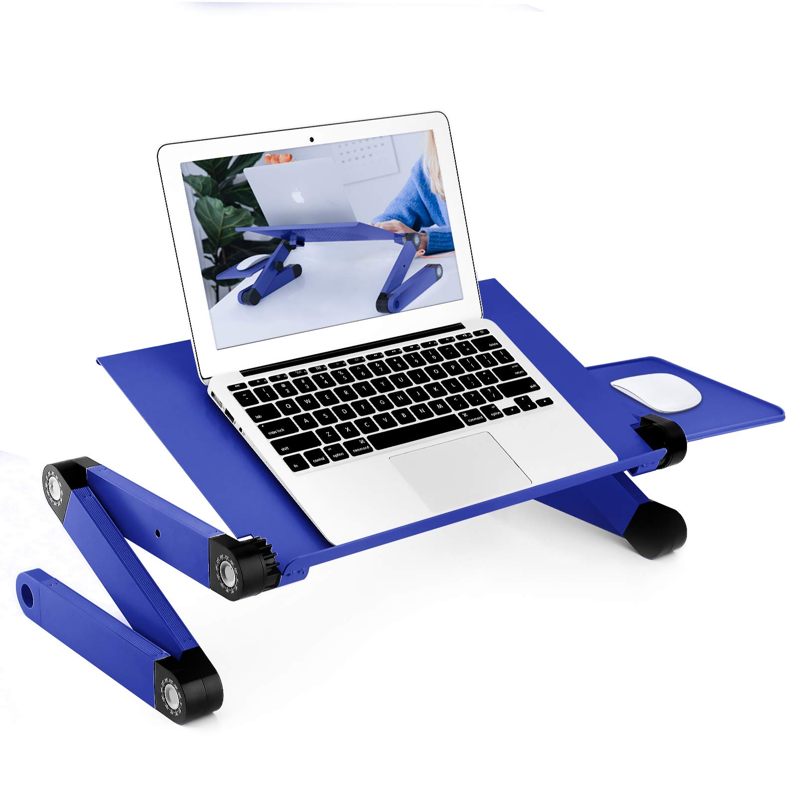 Buy Adjustable Laptop Table, RAINBEAN Laptop Stand for Bed Portable Lap