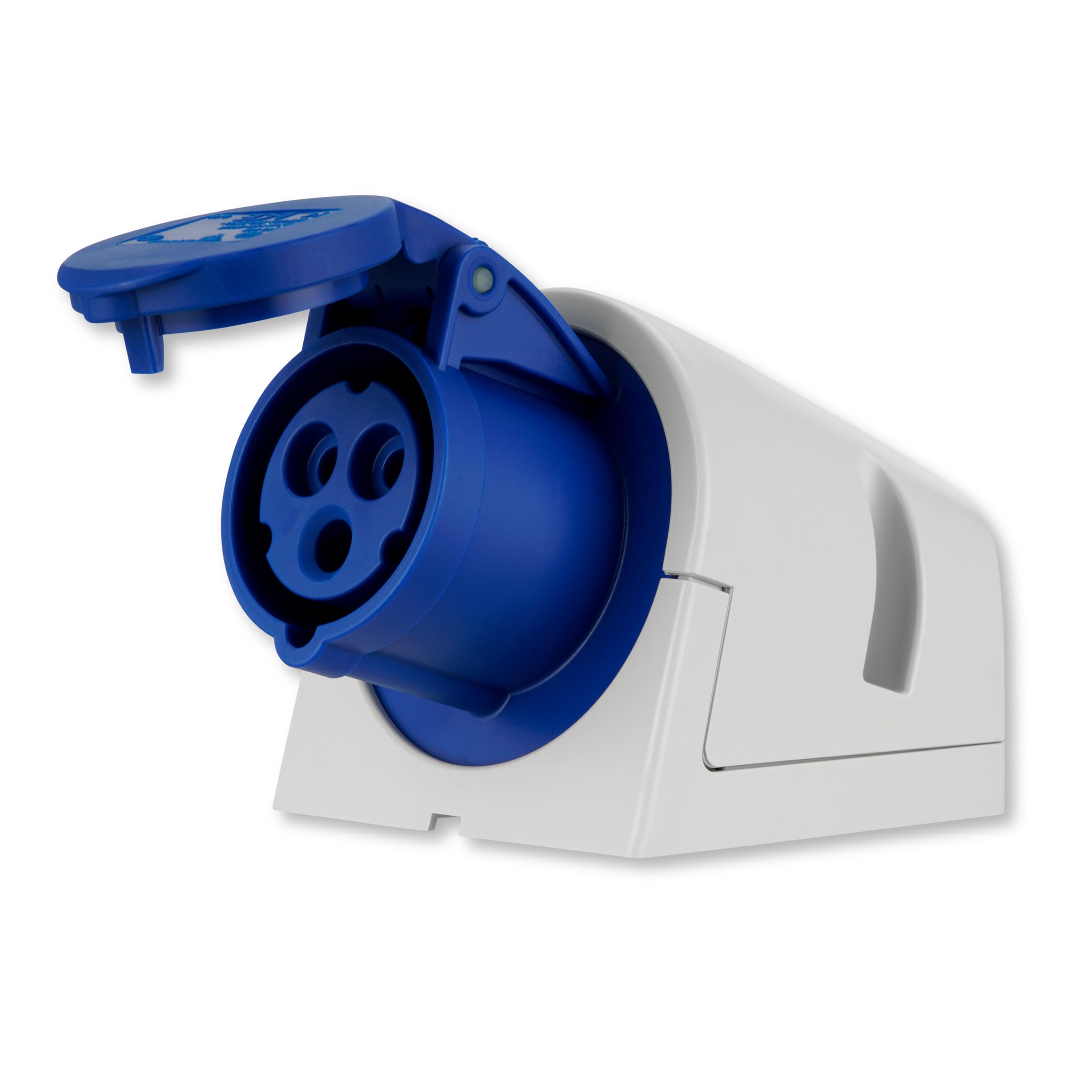 REV CEE Steckdose Aufputz - Versorgt Sie draußen optimal mit Strom - Caravan-Steckdose für die Nutzung aller elektrischen Geräte, geeignet für Dauerstrom - Camping IP44, blau