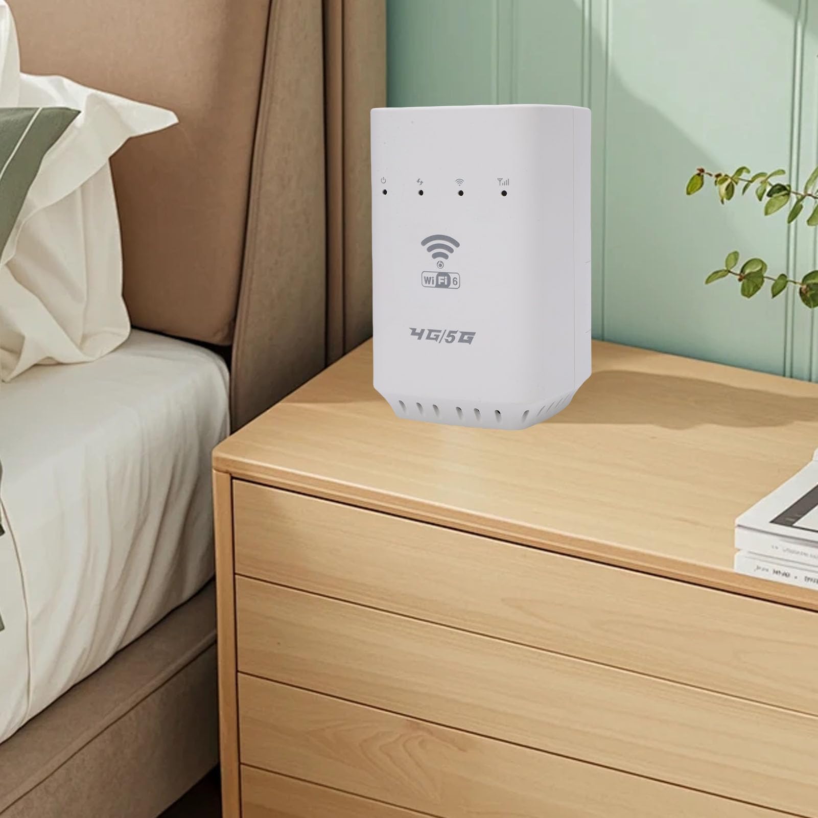 Fockety Routeur sans Fil WiFi 6, routeur 4G LTE Portable avec Emplacement pour Carte SIM, pour la Maison, Les Voyages et la Voiture, Prend en Charge 32 appareils, Couverture de 300 m²