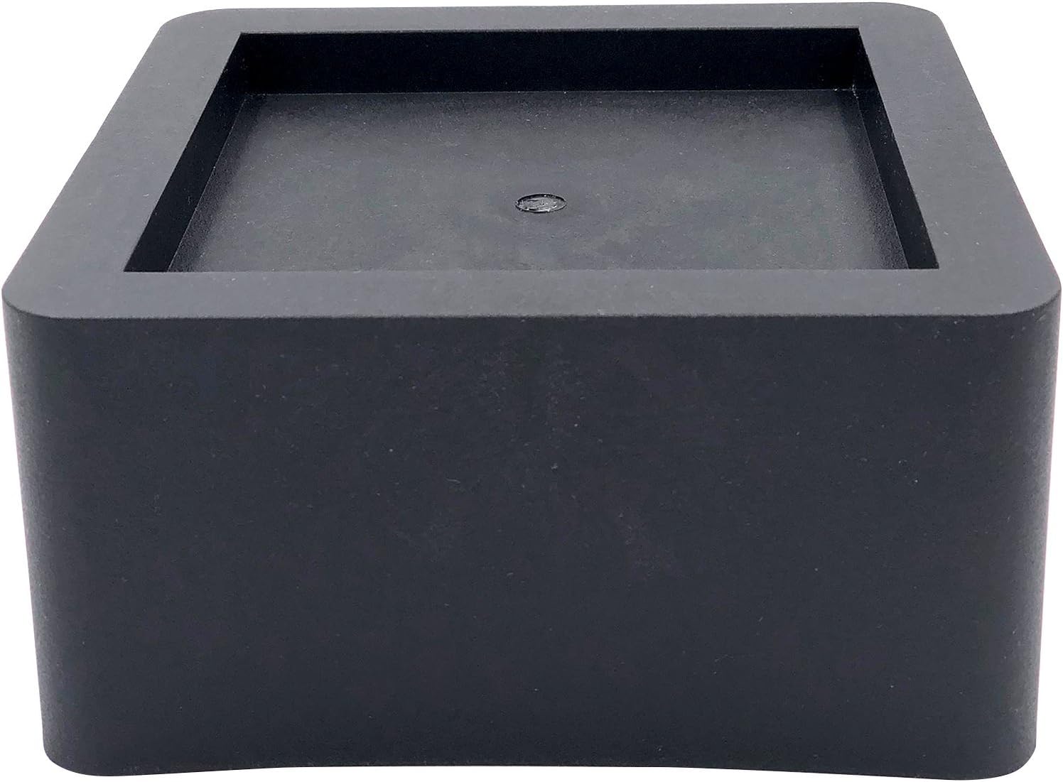 DuraCasa3 Inch Bed Risers - Fits Huge 5.5 Inch Bed or Furniture Post, Creates an Additional 3 Inches of Height or Storage! Heavy-Duty Table, Chair, Desk or Sofa Riser (6, 3 Inch Black)