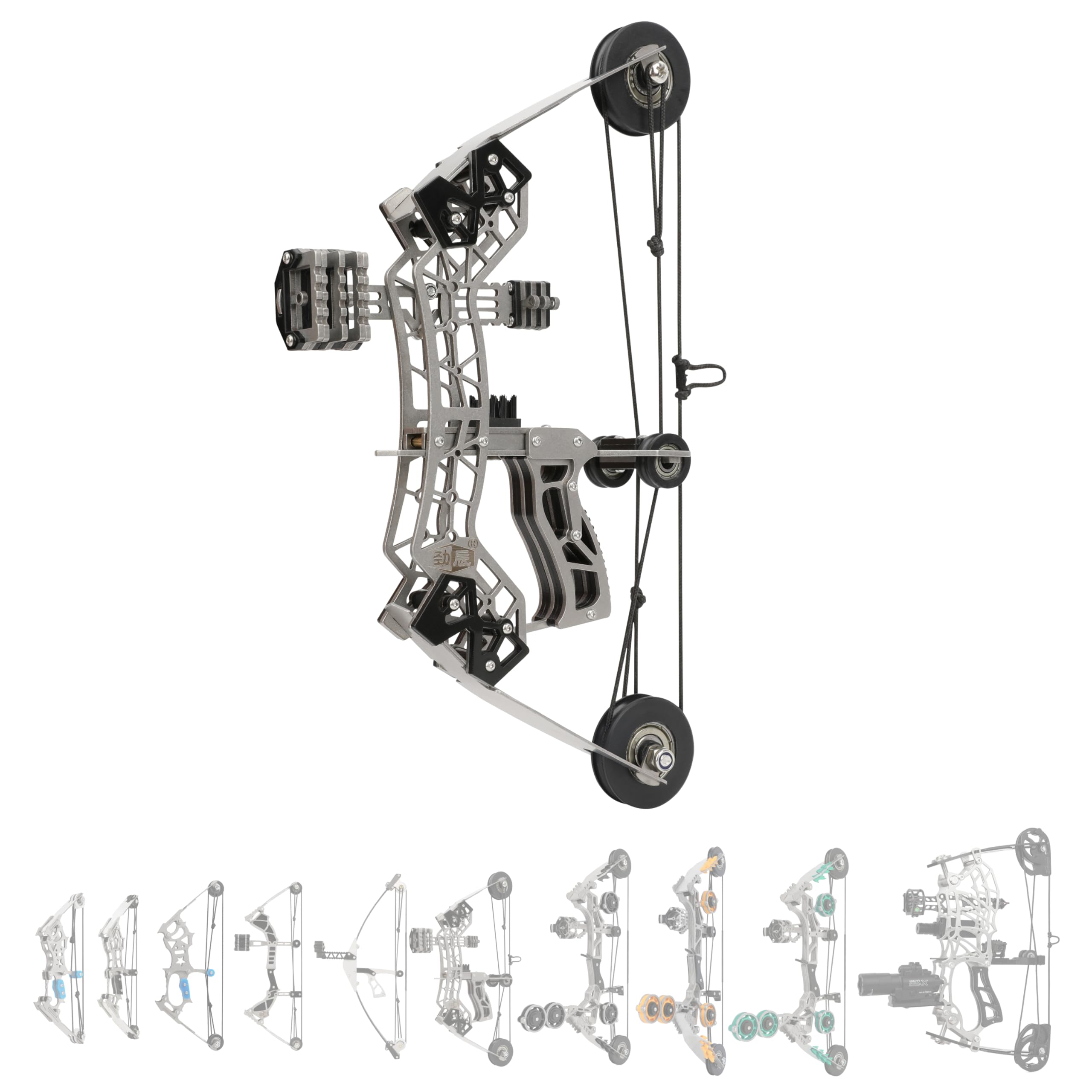 Compound Bow 10 lb/12 lb/16 lb 15-32 lb for Archery High-Elastic Steel Limbs Suitable for Beginners & Hobbyists for Target Shooting Outdoor Practice (type7-1)