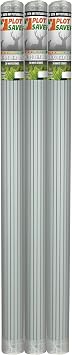 PLOTSAVER ST-W-039 39" x 3/8" Deer Repellent White Fiberglass Stakes 30 Pack