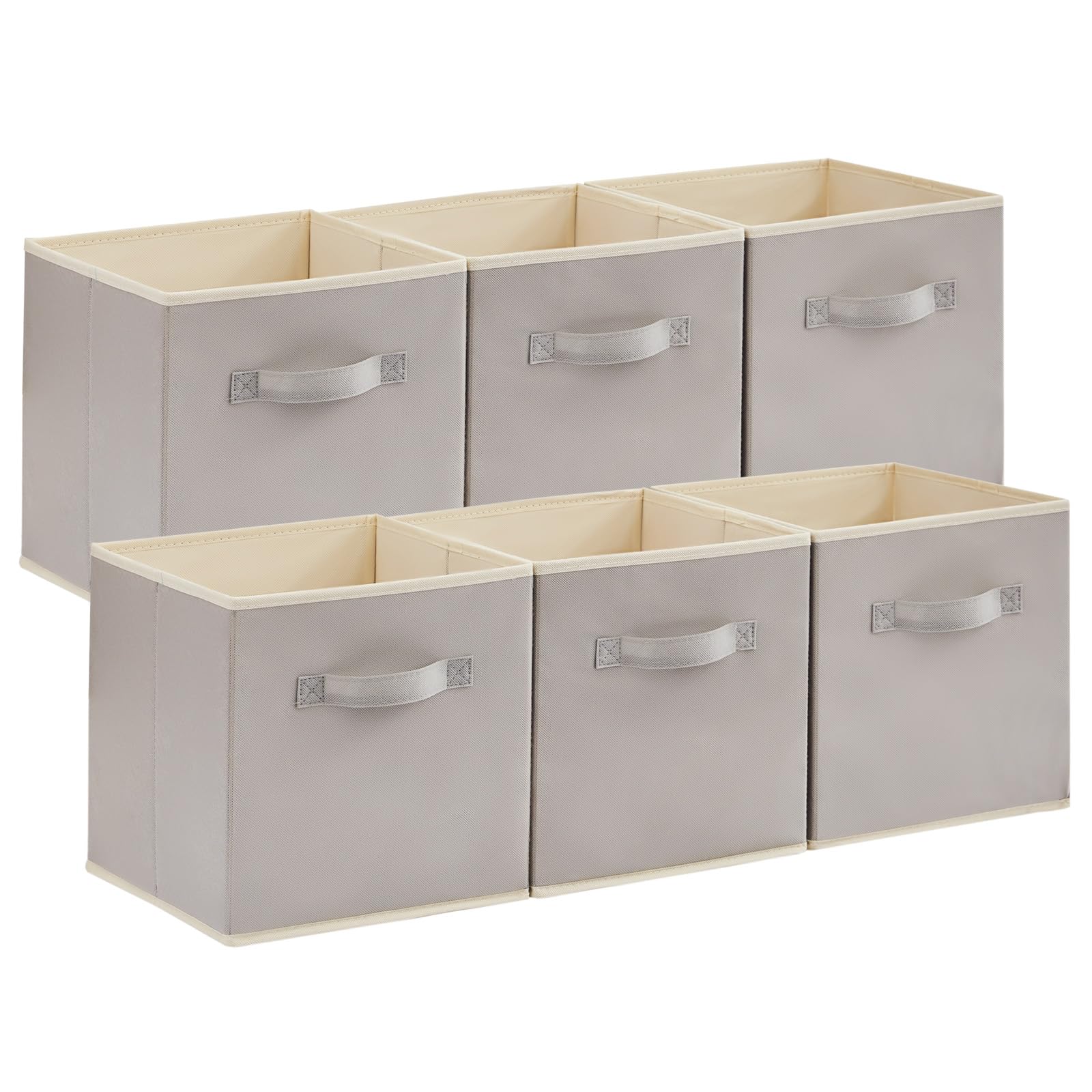 Lifewit 3 Pezzi Organizer Armadio con 6 Scomparti, Organizer Cassetti, Contenitori per Armadio Salvaspazio, Scatole per Armadio Rigide per Vestiti, Pantaloni, Maglione, 42 X 27 X 17 cm, Grigio