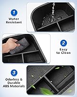 Vista 3 de Karltys Trunk Organizer Compatible with Toyota Corolla Cross 2022-2025 2026, 2 Pcs Car Organizer Waterproof Trunk Storage Bin Box, Rear Organizer