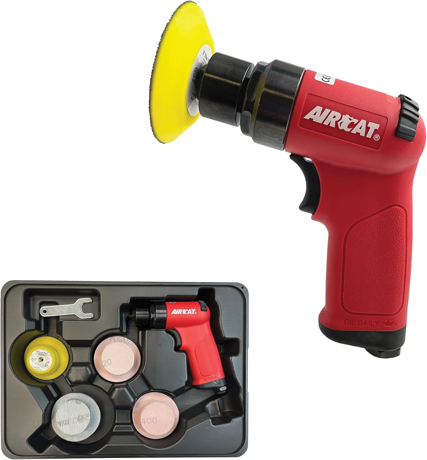 Aircat 6315-K: 3" Mini Orbital Sander Kit