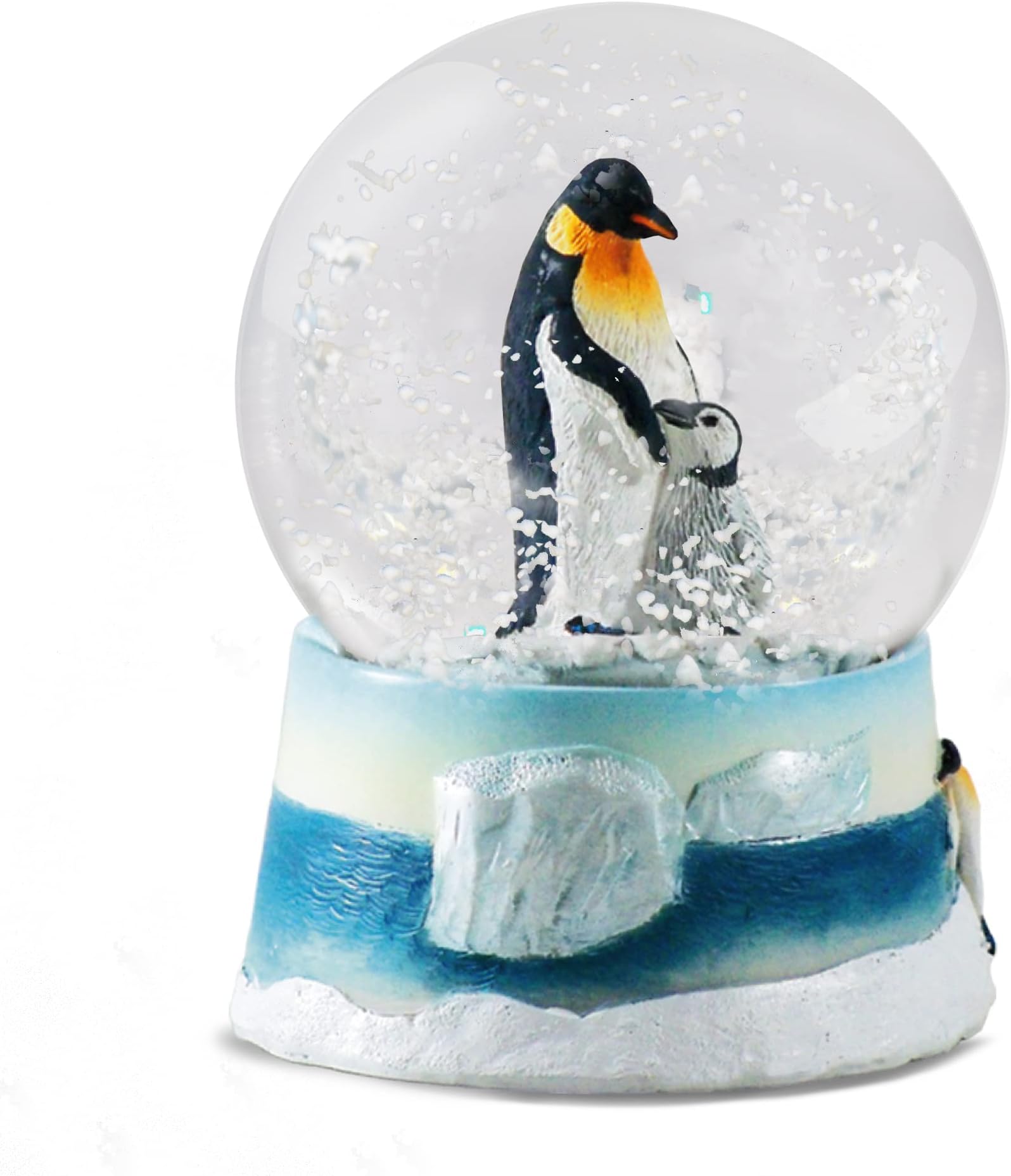 Water Globe - Penguin from Deluxebase. Snow Globe Animal Decor with Penguin Figurines. Glass Glitter Globe with Resin Figurine and Molded Base. Great Home Decorations, Novelty Decor and Penguin Gifts.