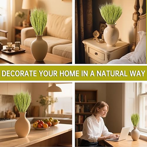 Miniatura 21 de Sukh Tallos de trigo seco rosa para decoración, 50 tallos de trigo rosa, ideales para el hogar, mesa de boda, centros de mesa de fiesta, decoración