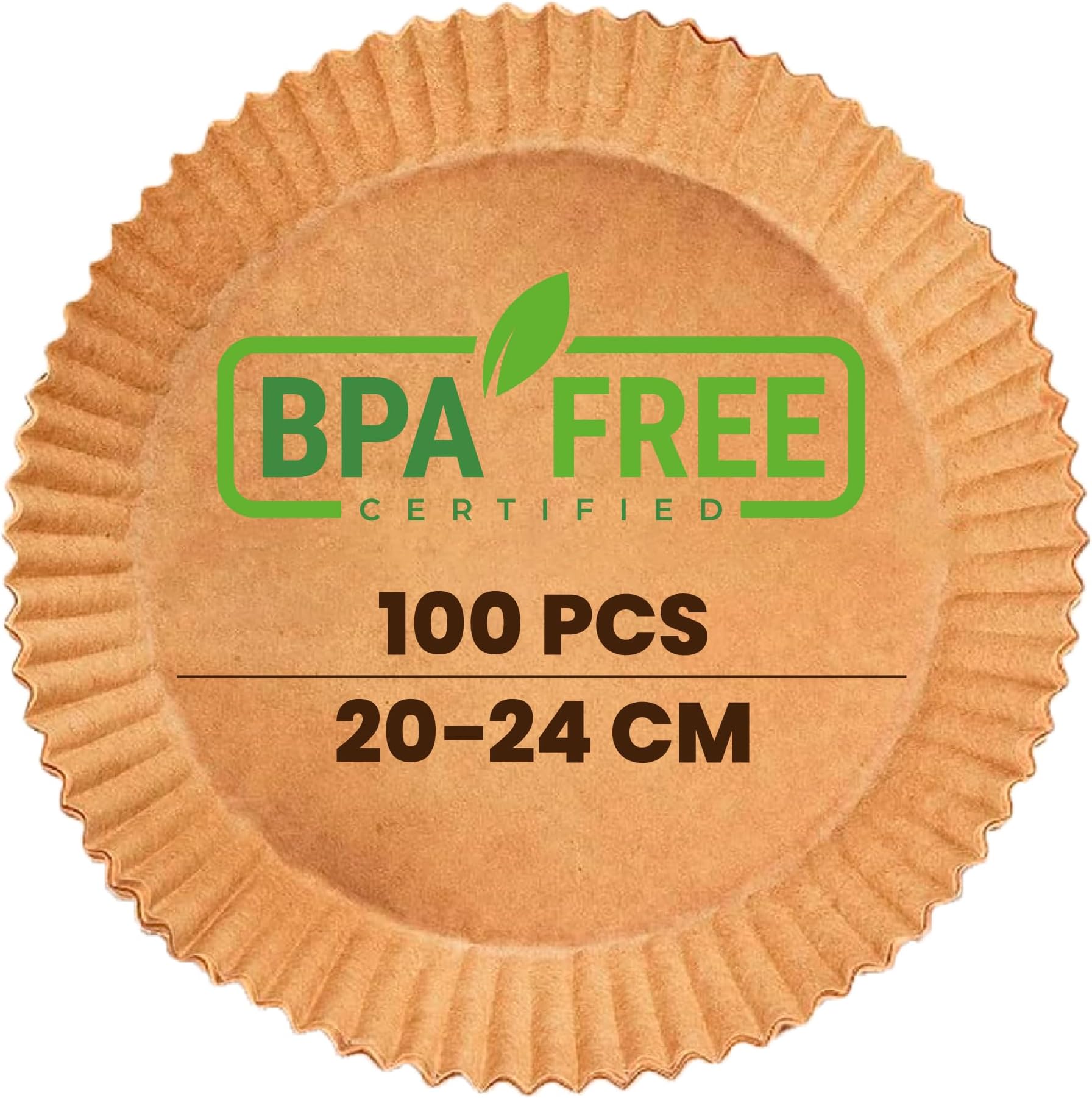 Papier Cuisson Air Fryer - 100 Pièces Rectangle - 22x14CM Papier