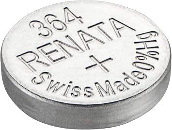 Renata / Swatch Group - Silver oxide button cell 364 RENATA 1.55V 20mAh - Blister x 1