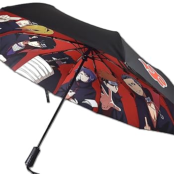 NARUTO疾風伝 折り畳み傘 暁 晴雨兼用 紫外線遮蔽率90% NARUTO疾風伝 折り畳み傘 暁 晴雨兼用 紫外線遮蔽率90%