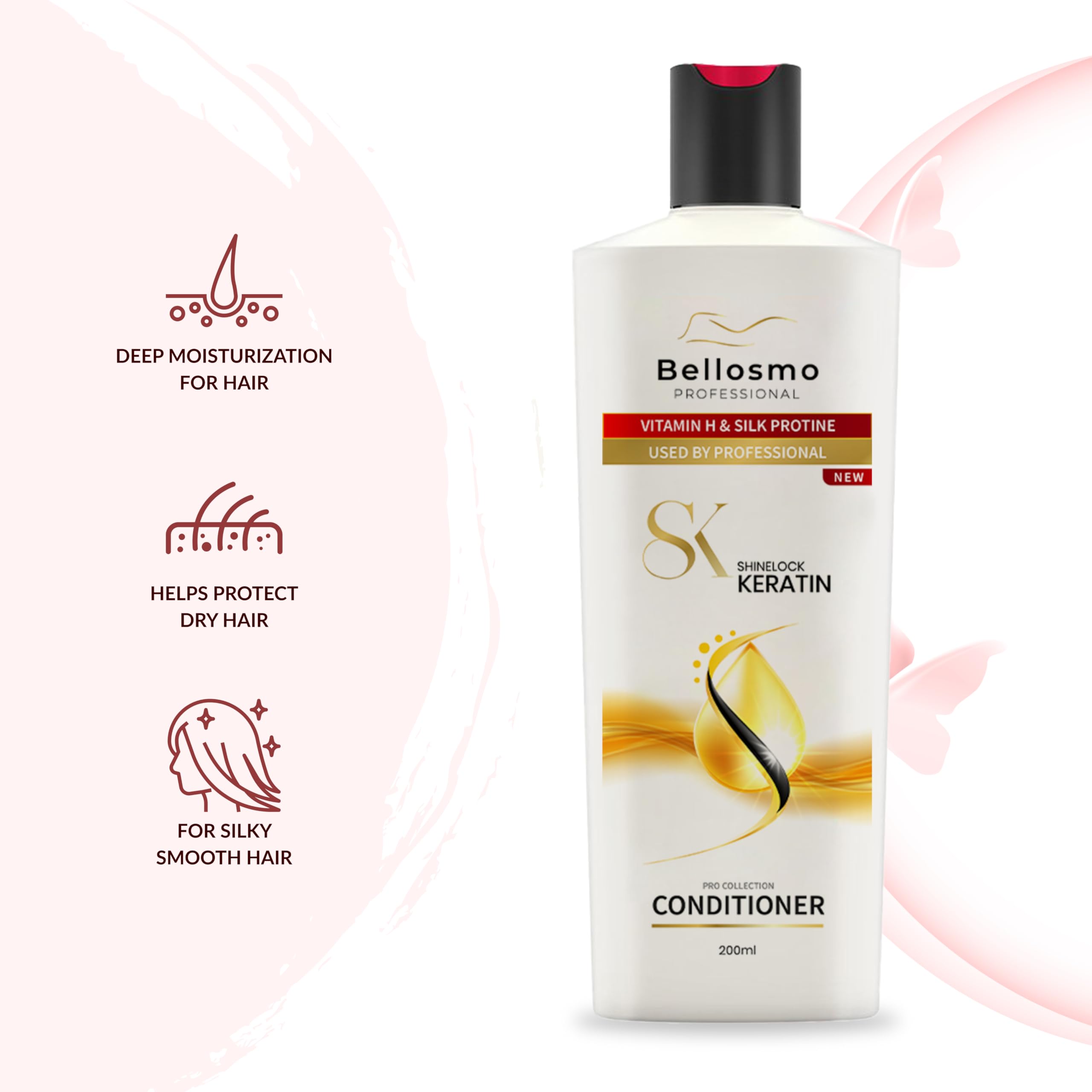 Buy bellosmo PROFESSIONAL kertin shine Hair Shampoo+Conditioner