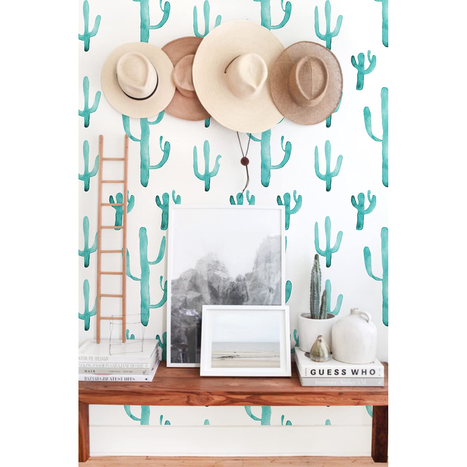 Fondo de Pantalla Cactus Cacti Floral para Decorar Salones Modernos de Gran Tamaño
