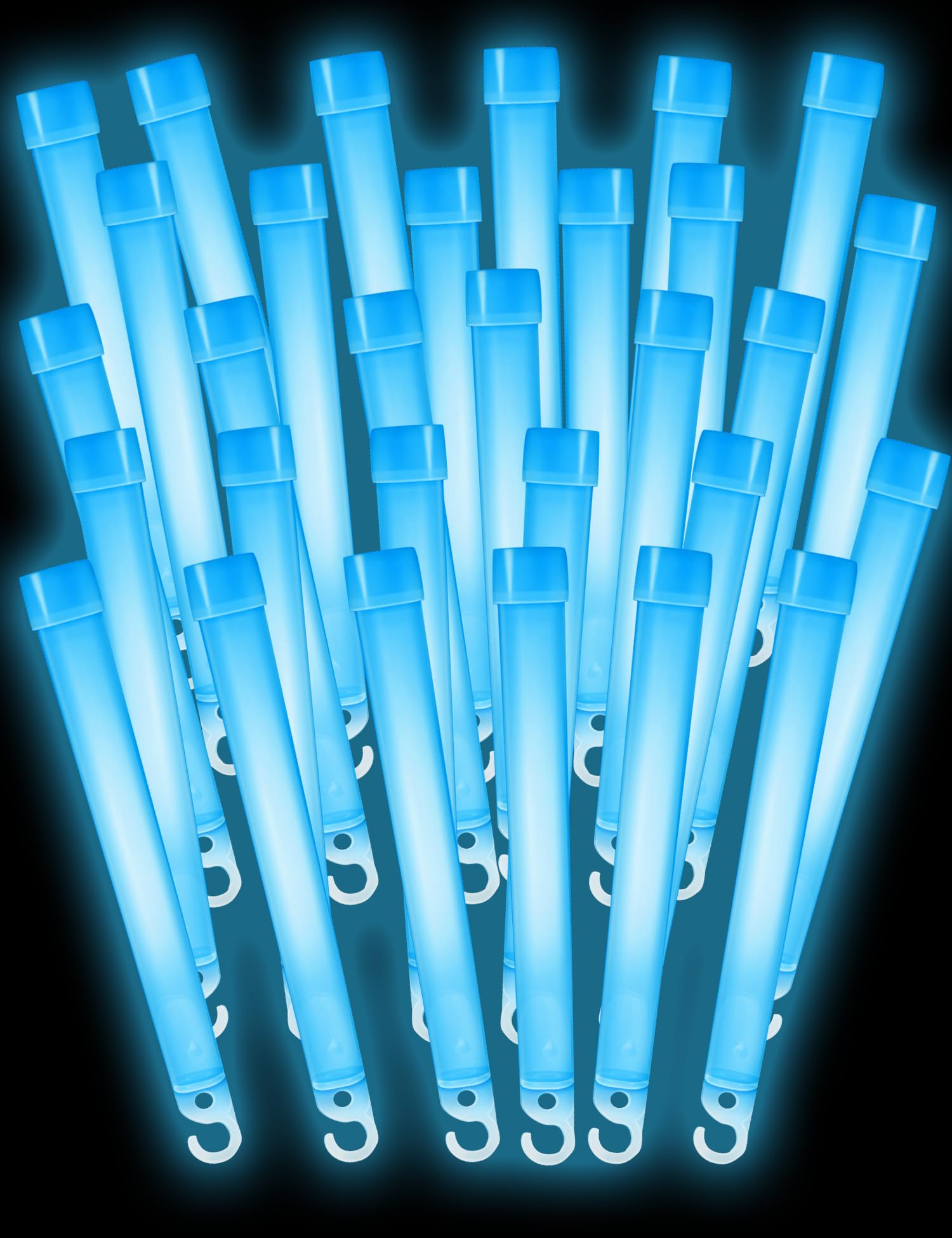 APALUX Chem Light Glow Sticks, 30-Piece Set for Live Events, Concerts, Weddings (Illumination Time Approx. 14-24 Hours) Light Sticks for Events, Festivals, Fireworks Displays, Eligible for Tax Invoice