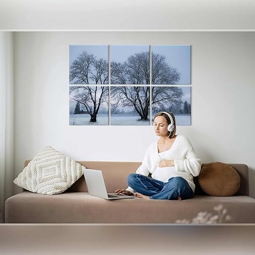 Miniatura 3 de JBER Paneles acústicos artísticos, paquete de 6 pinturas autoadhesivas de pared grandes para decoración de pared, paneles absorbentes de sonido para