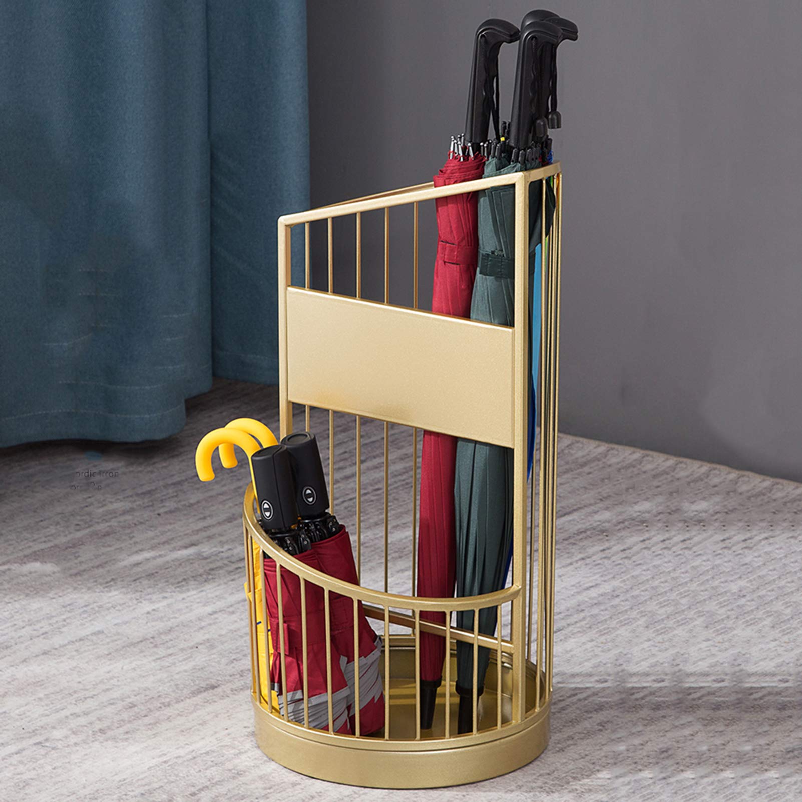 paraplubak Creative Metal Paraplu Stand Rack, Golden Paraplu Houder Voor Hallway Foyer Home Office Decoration, Nordic Style(Size:groot