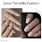 modelones Glitter Gel Nail Polish Pearlescent Gel Polish White Chrome Shimmer Nail Polish Iridescent Soak Off Led Mermaid Polish Swirl Shell Thread Effect Nail DIY 15 ML