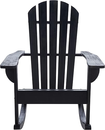 Miniatura 10 de SAFAVIEH PAT7042A Colección Brizio Silla mecedora Adirondack de teca para exteriores