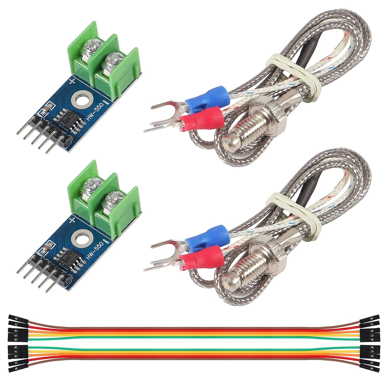 2PCS DC 3-5V MAX6675 Module +K Type Thermocouple Temperature Sensor ...