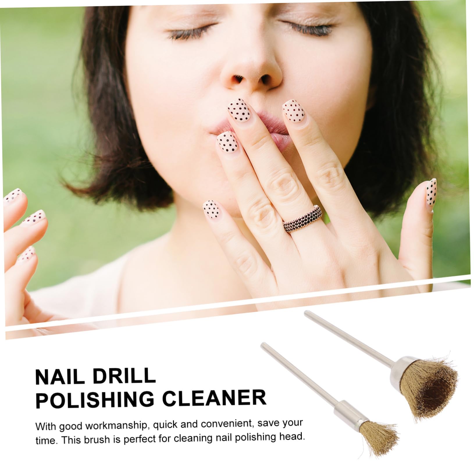 Healeved 20 Piezas Cepillo Limpieza La Máquina Pulir Herramienta Limpiadora Uñas Limpiador Uñas Cepillo Para Uñas Manicura Cepillo Alambre Cobre Dedicado Pulidora