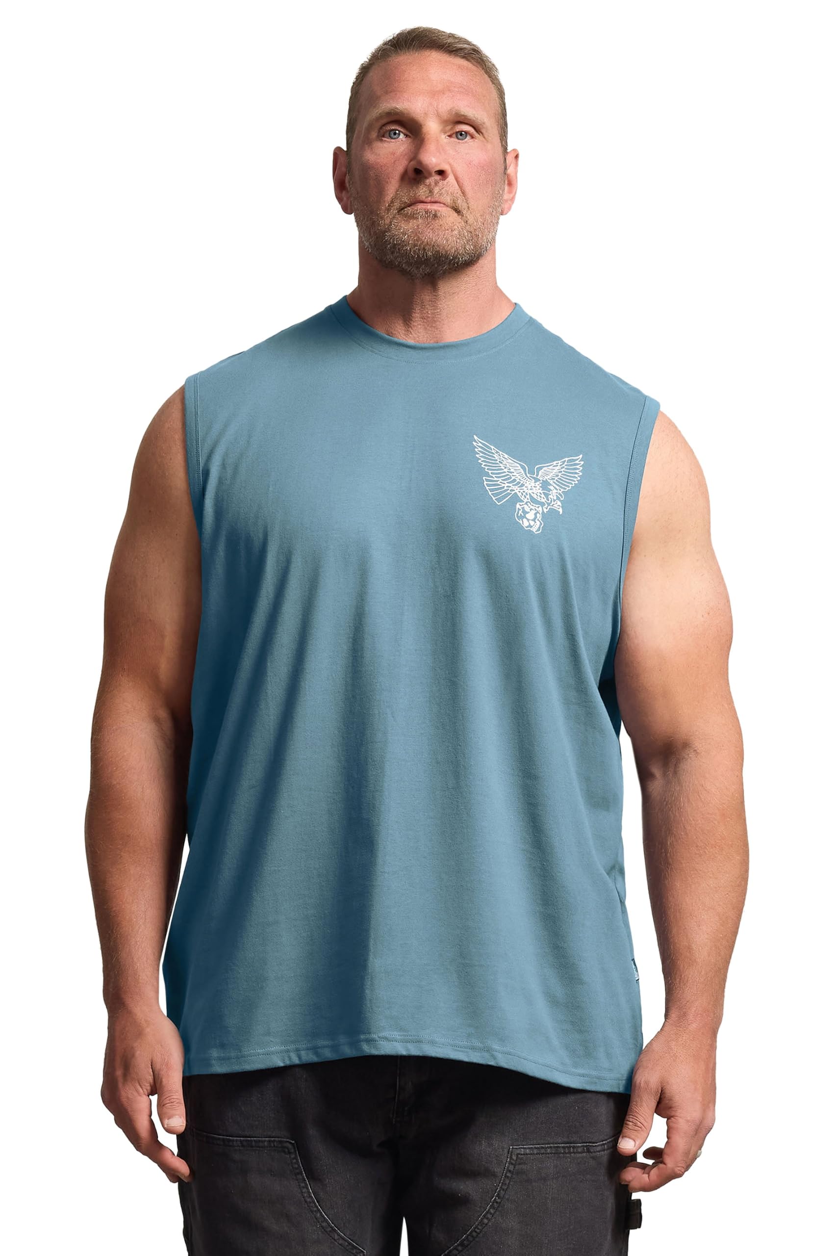 BadRhino Big & Tall Eagle Graphic Muscle Vest - Men's - Plus Size Curve