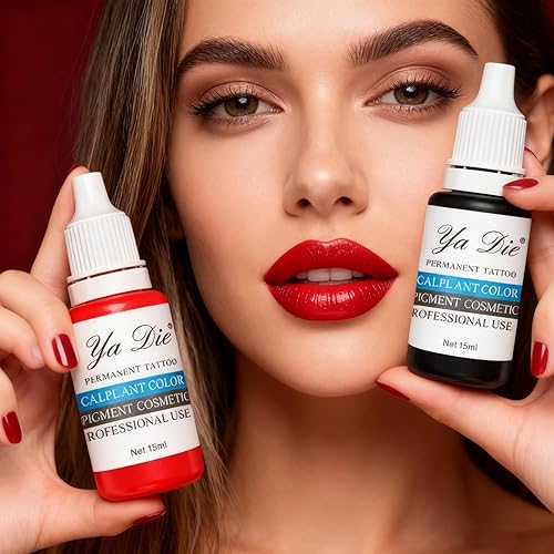 Miniatura 5 de 10 Uds Ceja Labios Tatuaje Maquillaje Permanente Tatuaje Tinta Pigmento Cosmético Natural Microblading Color Pigmento