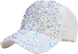 Boné masculino respirável com lantejoulas praia e quadril ajustável para sol chapéu feminino boné de beisebol hop boné de beisebol chapéu de inverno