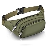 Large Fanny Pack for Women Men - Syican Waist bag with 3-Zipper Pockets, Gifts for Enjoy Sports Traveling Workout Casual Hands-Free crossbody bags Fits MAX 7.9\'\' iPad & 6.6\'\' Phone