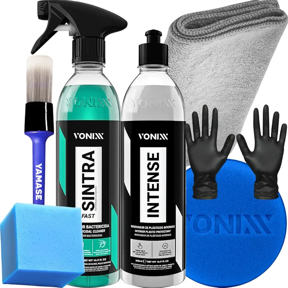 Kit Limpeza Interna de Painel E Revitalização de plasticos Intense Sintra Fast Vonixx