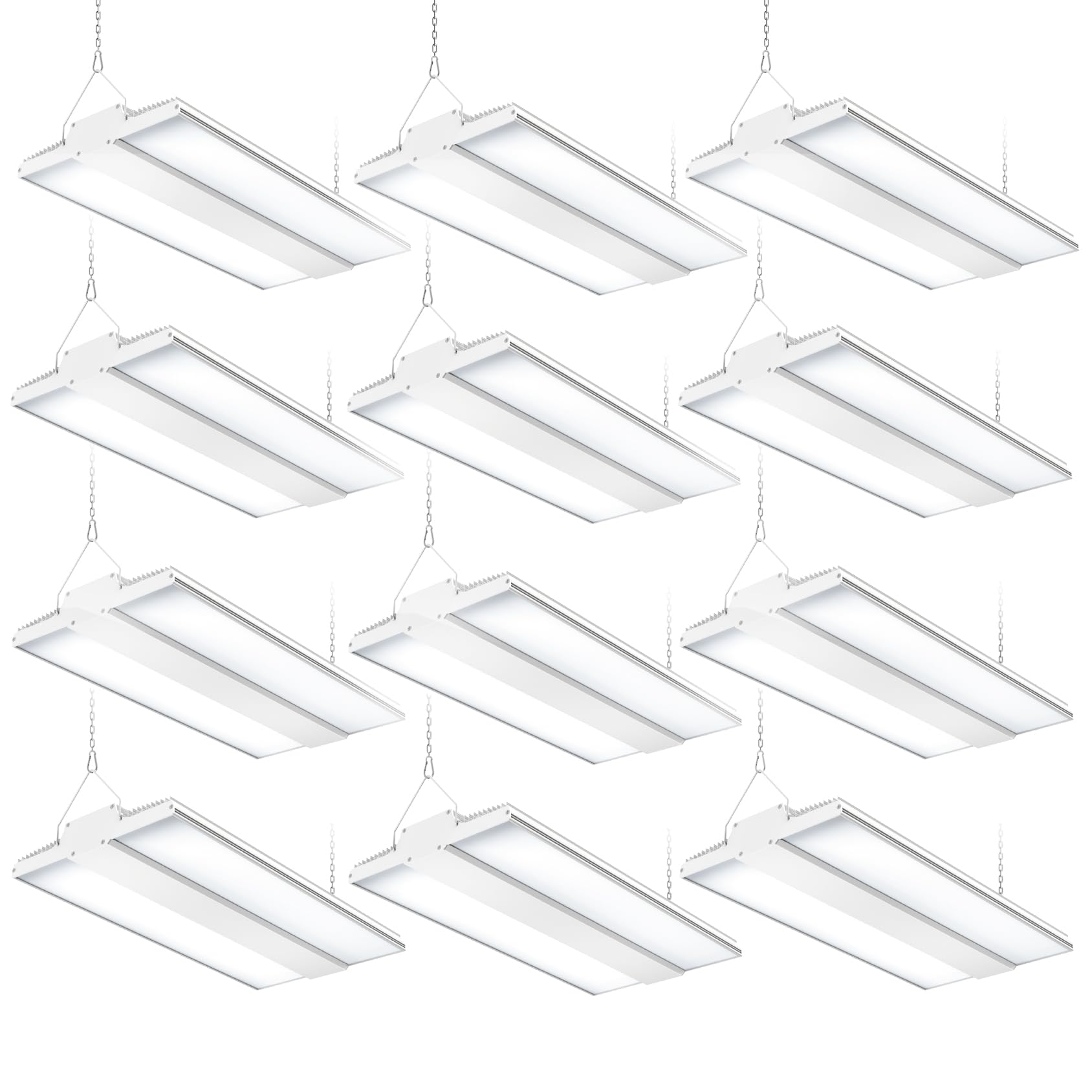 150W Linear High Bay Shop Light 22500LM UL DLC Listed 5000K LED High Bay Light 0-10V Dimmable 150LM