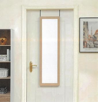 Reflex Sales 129 x 37.5 cm Overdoor Mirror, Full Length, for Bathroom/Bedroom/Wardrobe (Oak Effect)