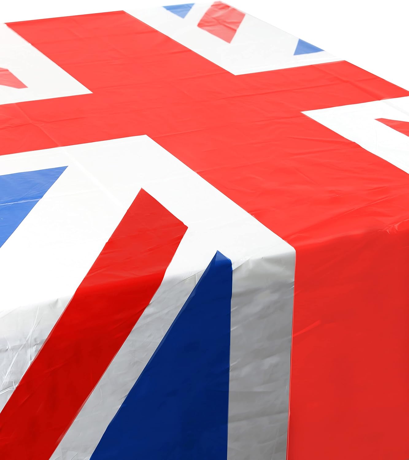 Quickdraw 180cm x 110cm Union Jack Table Cover Kings Coronation Party