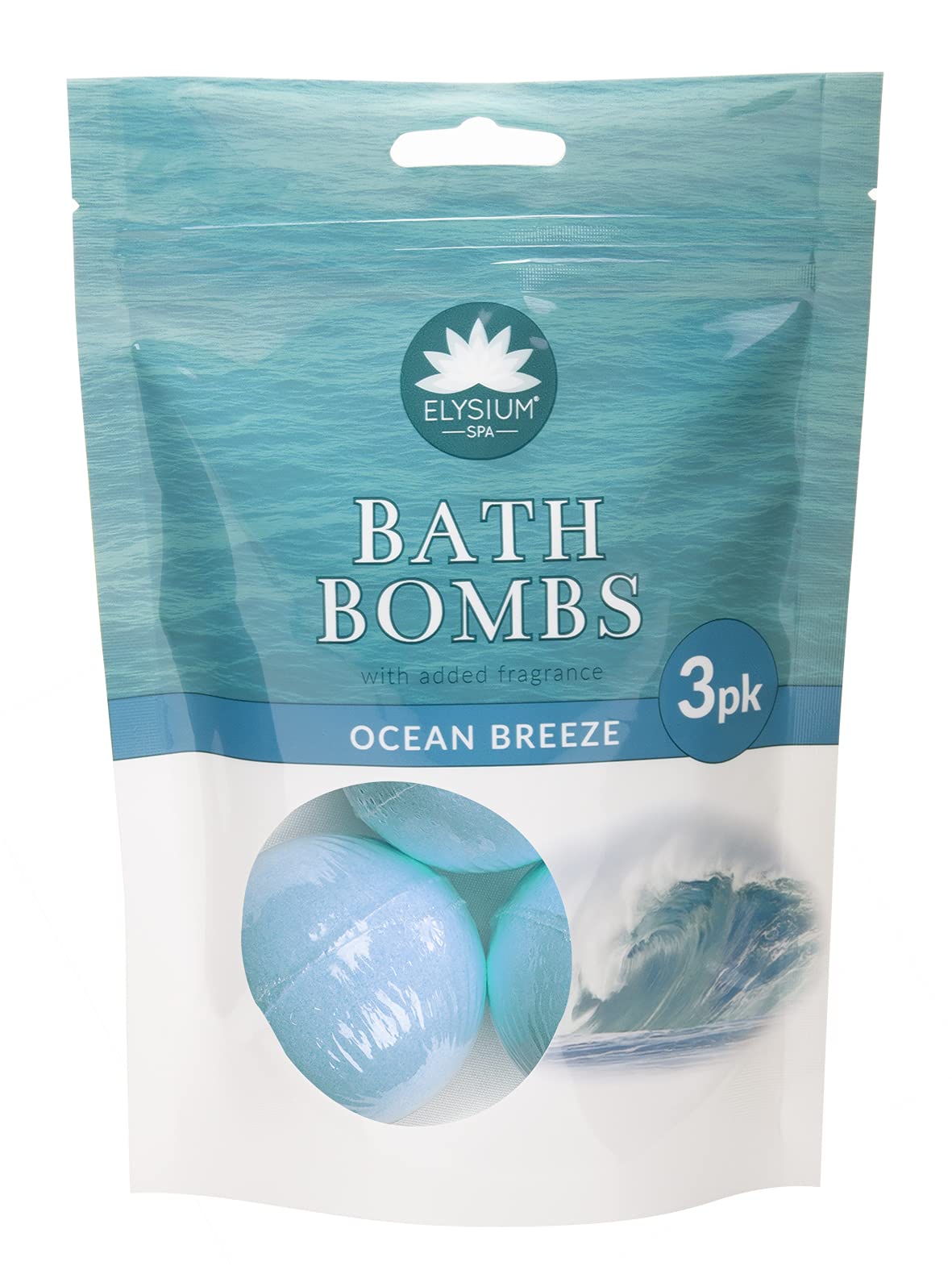 ELYSIUM SPA® COCEAN Breeze Triple Bath Bomb Pack