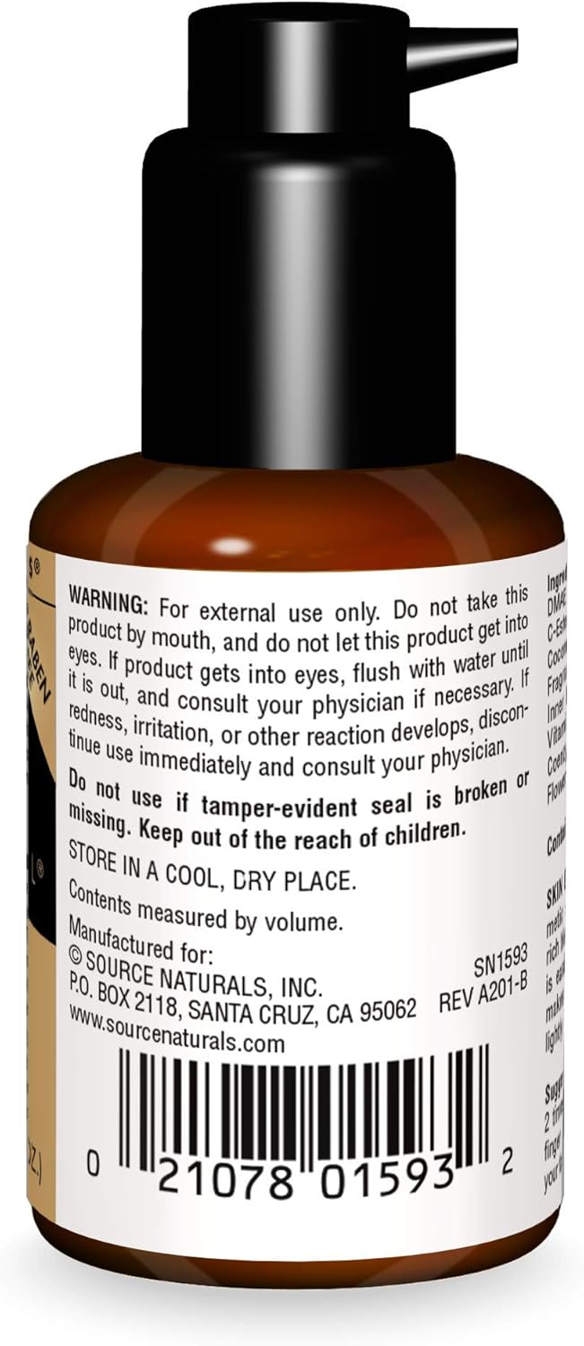 Source Naturals Skin Eternal DMAE Serum - Paraben Free, Supports Soft & Replenished Skin* - 1 Fluid oz - Image 2
