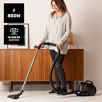 Taurus Guzzler Cyclone - Aspirador sin Bolsa, 850W, para Todo Tipo de Suelos, depósito 2L, Doble Sistema de filtración, filtros extraíbles y Lavables, Ruedas de Goma, Recoge Cables, Accesorios1