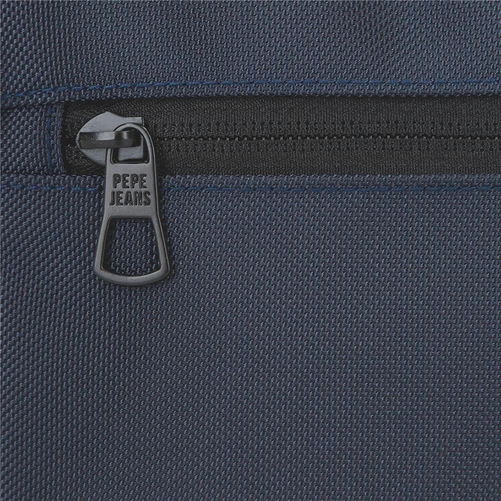 Pepe Jeans Bromley Kosmetyczka Dwukomorowa Możliwość dostosowania Niebieski 26x16x12 cms Poliester by Joumma Bags, Niebieski, Talla única, regulowana kosmetyczka dwukomorowa