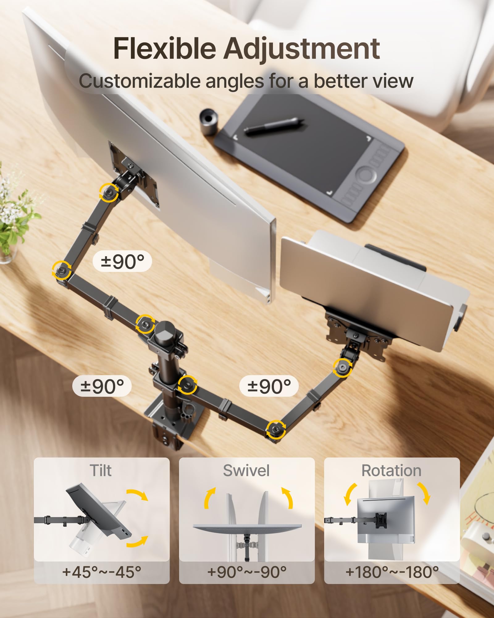 monTEK 2-in-1 Monitor Mount and Laptop Stand Gallery Image