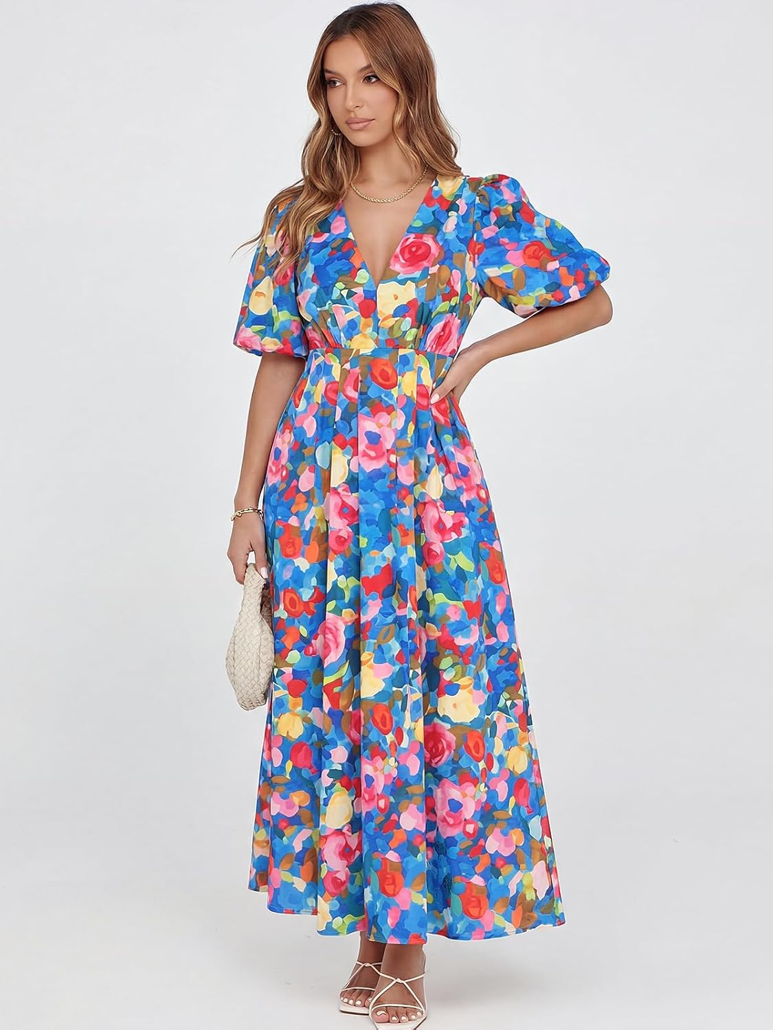 Sissyaki Women's Floral Maxi Dress 2026 Summer Spring Wedding Guest Dress - Image 4