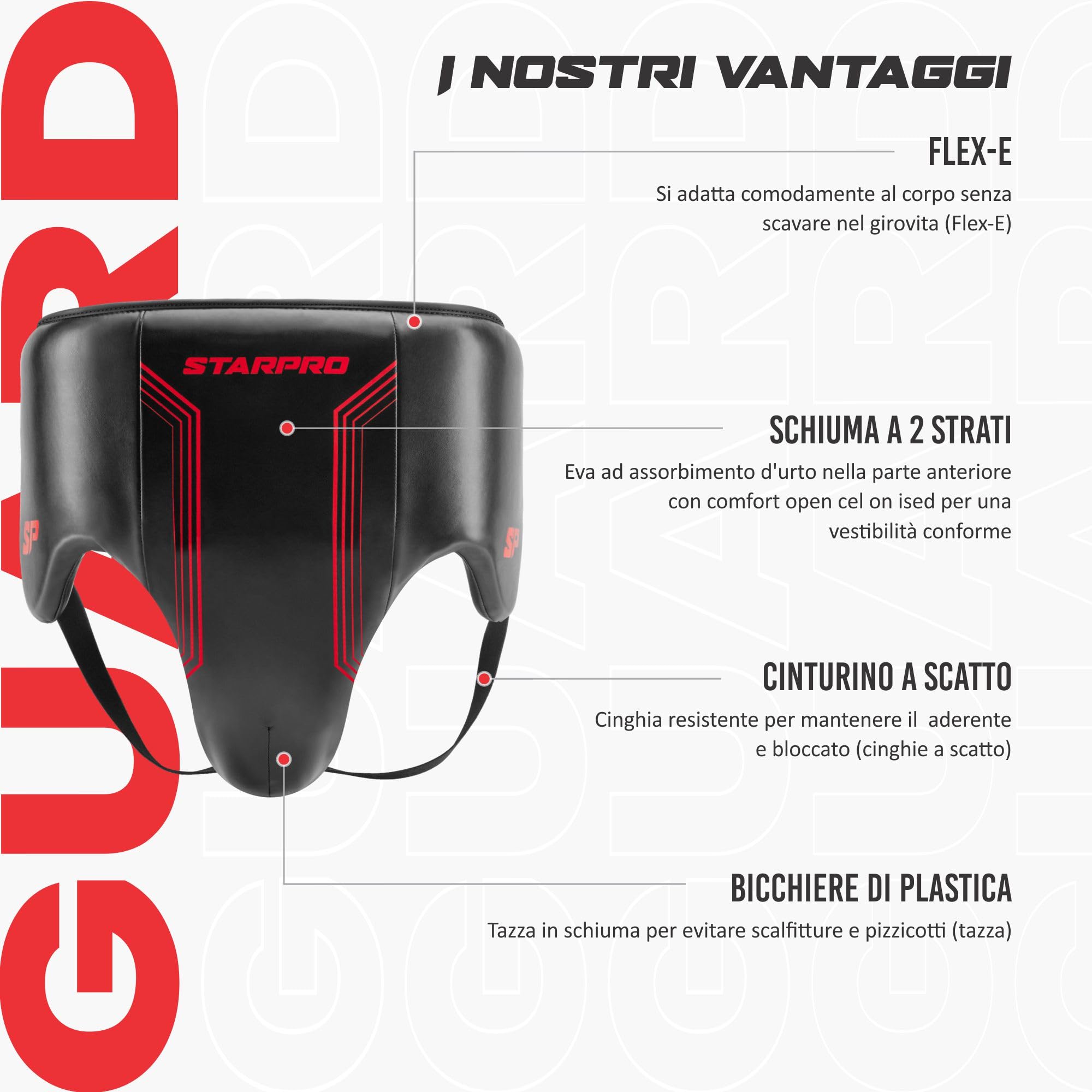 Starpro Protector de ingle para artes marciales mixtas, kickboxing, artes marciales, boxeo, muay thai, equipo de apoyo de la ingle | Correa para taekwondo, karate, sparring, lucha, protección